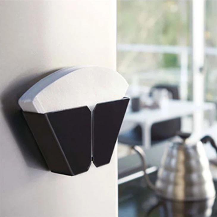 Coffee Filter Paper Shelf Base Box For V60 Refrigerator Magnet Easy Take Preservation